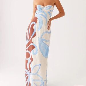 Peppermayo Raiden Maxi Dress - Bloom Wave Print